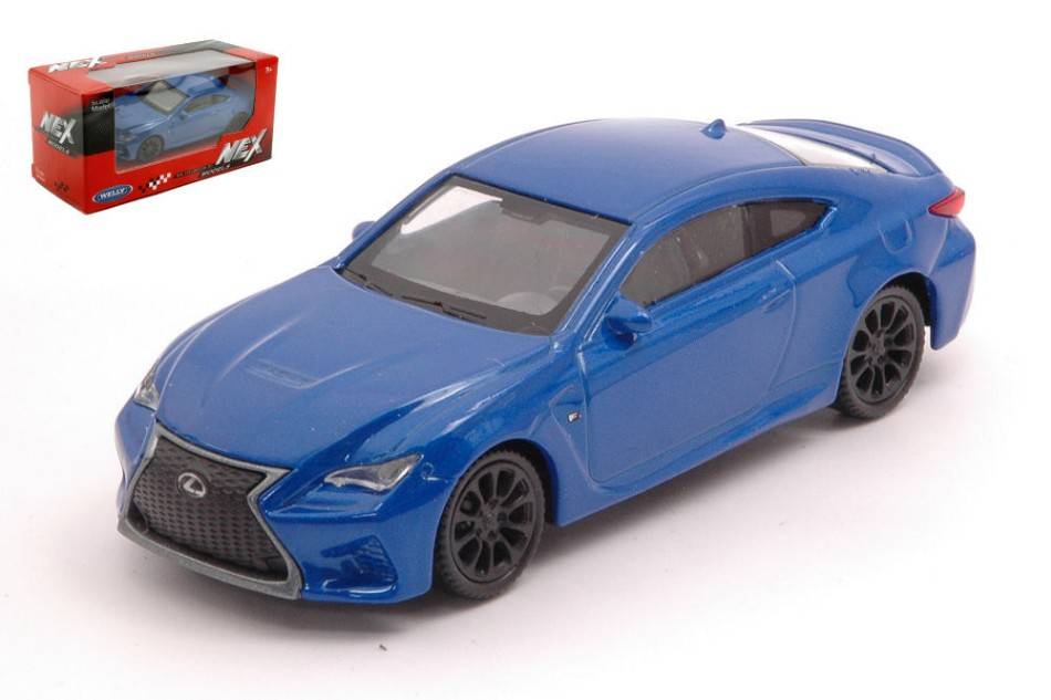 MODELLINO IN SCALA COMPATIBILE CON LEXUS RC F BLUE 1:43 WELLY WE39556A DIE CAST