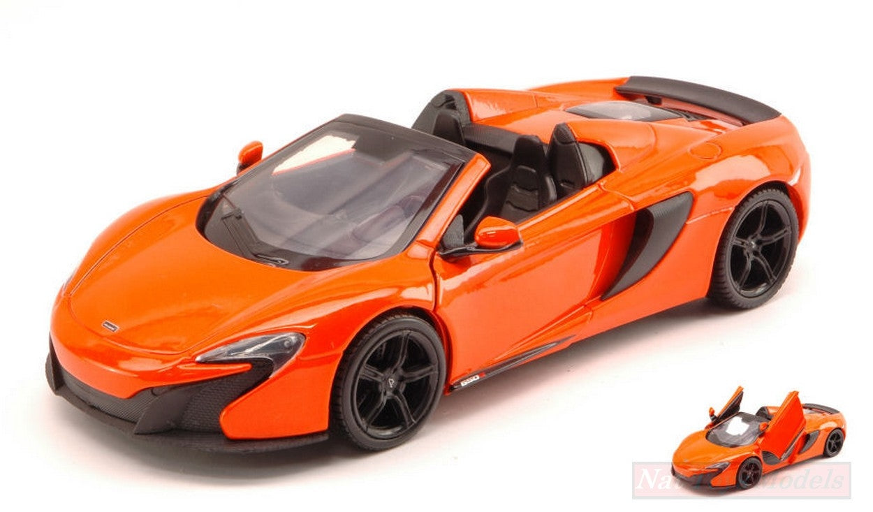 MODELLINO IN SCALA COMPATIBILE CON MC LAREN 650S 2014 ORANGE 1:24 MOTORMAX MTM79326O