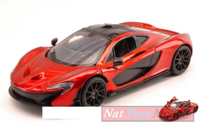 MODELLINO IN SCALA COMPATIBILE CON MC LAREN P1 2014 ORANGE METALLIC 1:24 MOTORMAX MTM79325O