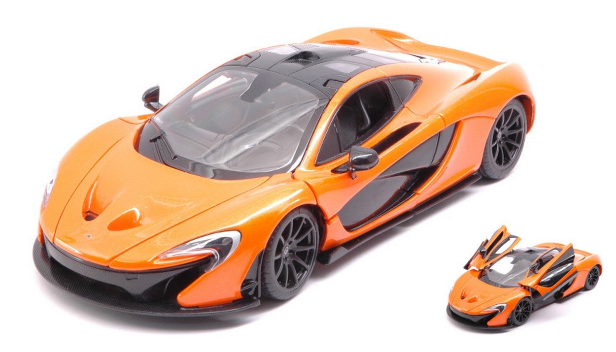 modellino IN SCALA COMPATIBILE CON MC LAREN P1 2017 ORANGE 1:24 RASTAR RAT56700OR