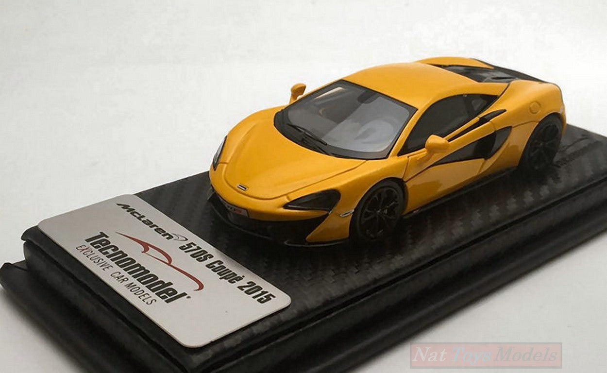 MODELLINO IN SCALA COMPATIBILE CON MCLAREN 570S VOLCANO YELLOW 2015 1:43 TECNOMODEL TMD43EX02E