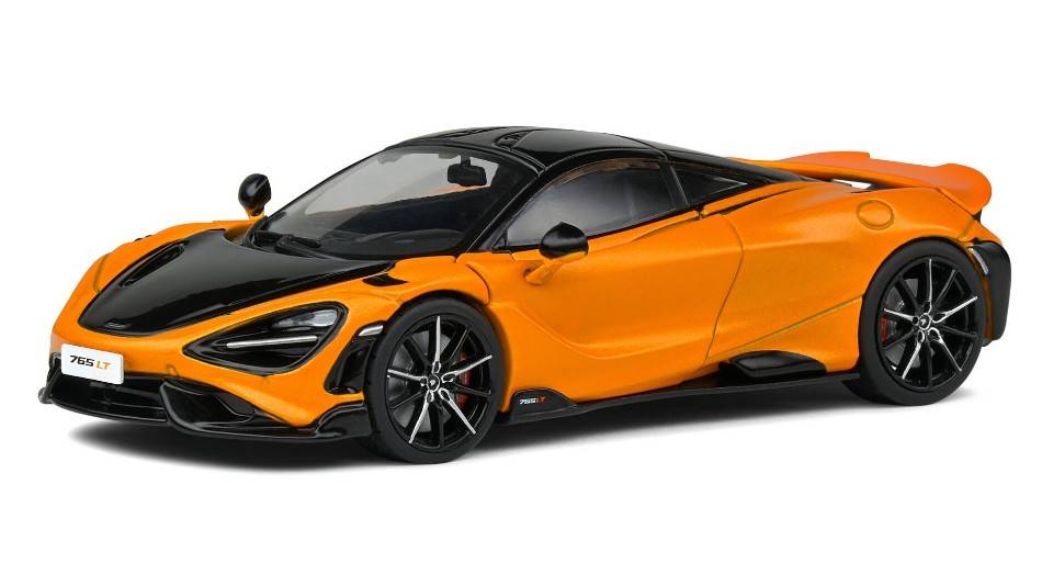 MODELLINO IN SCALA COMPATIBILE CON MCLAREN 765 LT 2020 PAPAYA ORANGE 1:43 SOLIDO SL4311901