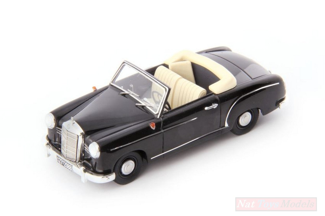 MODELLINO IN SCALA COMPATIBILE CON MERCEDES 180 CONVERTIBLE A PROTOTYPE 1953 BLACK 1:43 AVENUE43 AVN60004