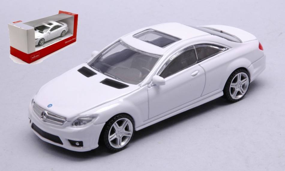 MODELLINO IN SCALA COMPATIBILE CON MERCEDES CL63 AMG WHITE 1:43 RASTAR RAT34300W
