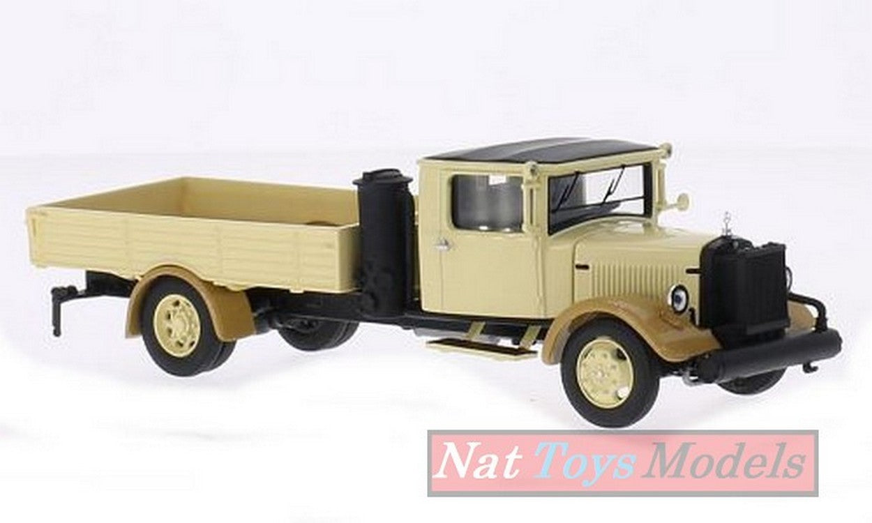 MODELLINO IN SCALA COMPATIBILE CON MERCEDES Lo2750 HOLZVERGASER BEIGE 1:43 PREMIUM CLASSIXX PREM18327