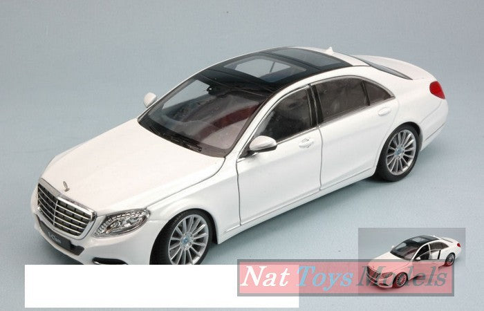 MODELLINO IN SCALA COMPATIBILE CON MERCEDES S-CLASS (W222) 2013 WHITE 1:24 WELLY WE0349