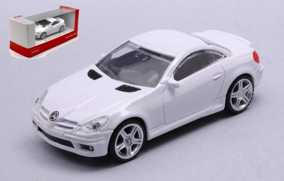 MODELLINO IN SCALA COMPATIBILE CON MERCEDES SLK55 AMG WHITE 1:43 RASTAR RAT37200W