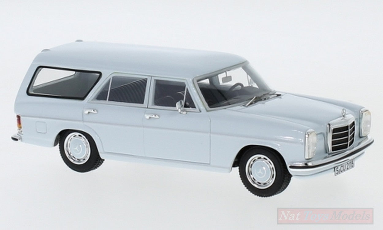 MODELLINO IN SCALA COMPATIBILE CON MERCEDES W115 STATION WAGON 1974 LIGHT BLUE 1:43 NEO NEO47330
