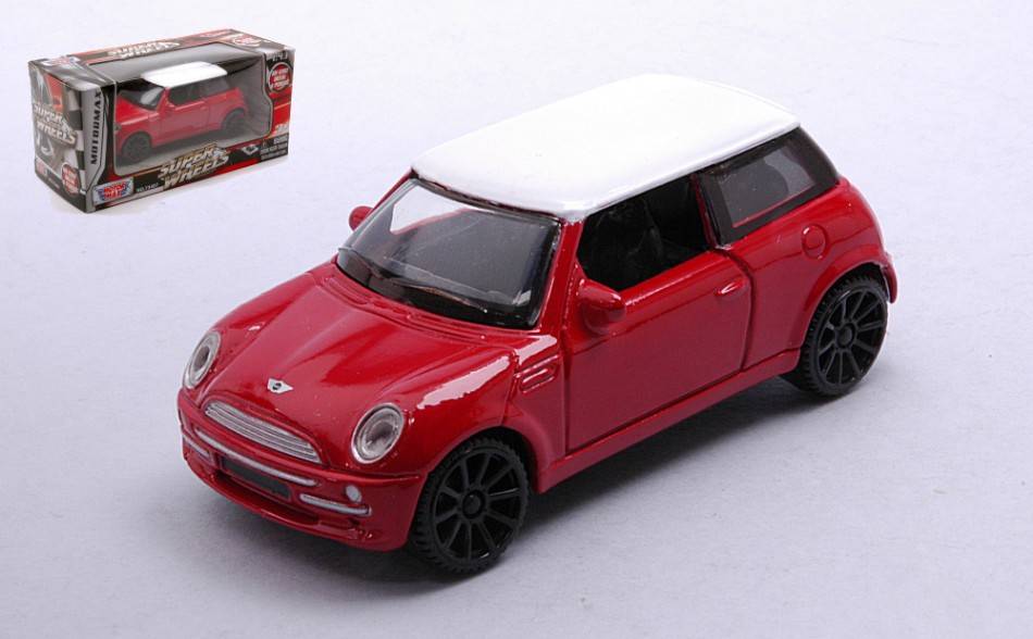 MODELLINO IN SCALA COMPATIBILE CON MINI COOPER RED 1:43 MOTORMAX MTM4037 MODEL