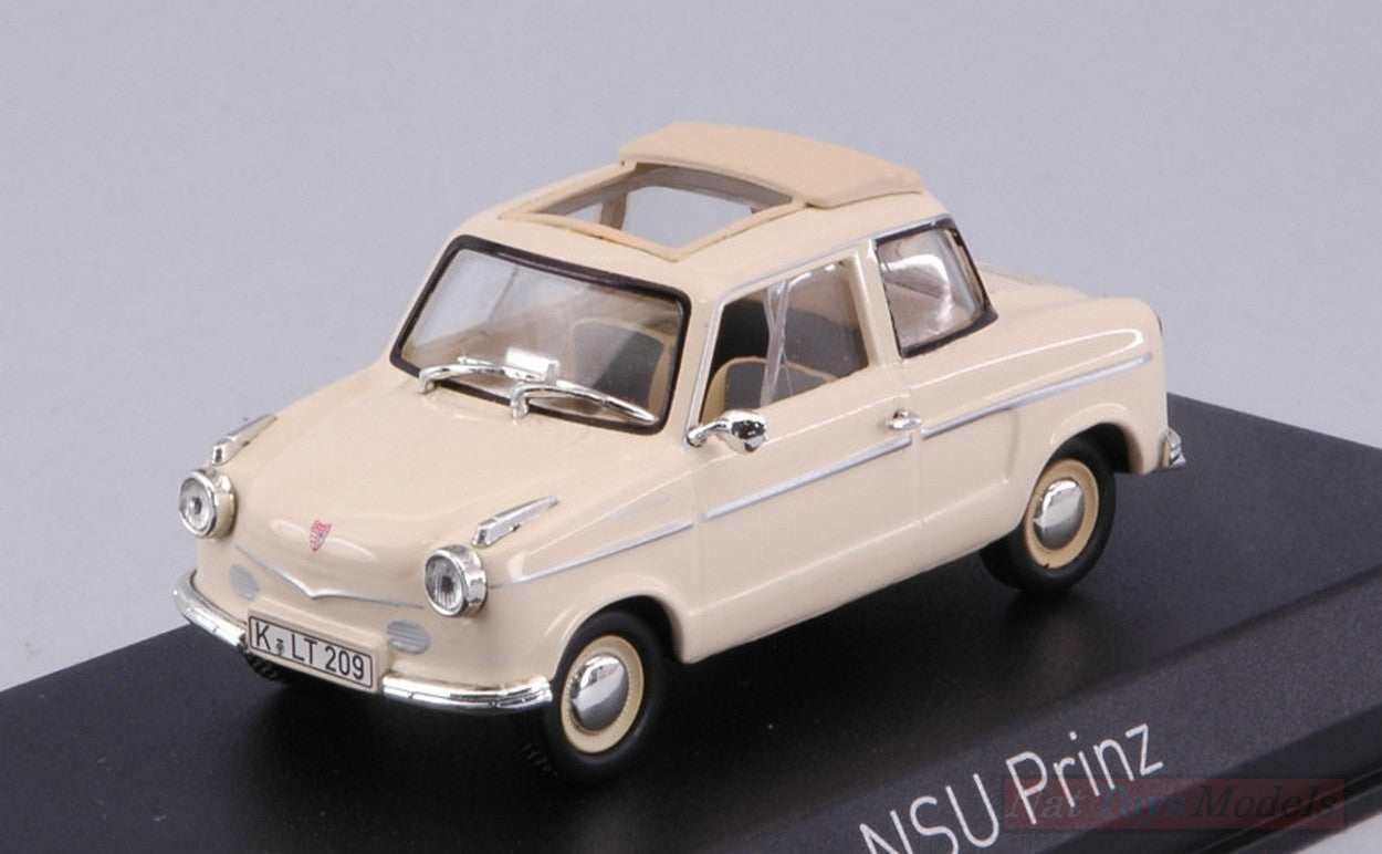 MODELLINO IN SCALA COMPATIBILE CON NSU PRINZ 1959 BEIGE 1:43 NOREV NV831019