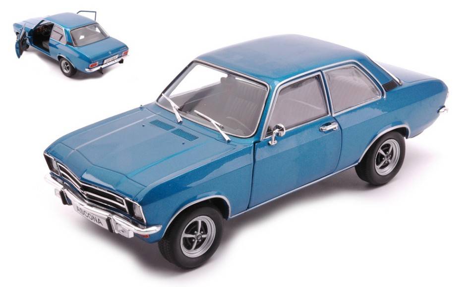MODELLINO IN SCALA COMPATIBILE CON OPEL ASCONA A 1.9 SR METALLIC BLUE 1:24 WHITEBOX WB124115