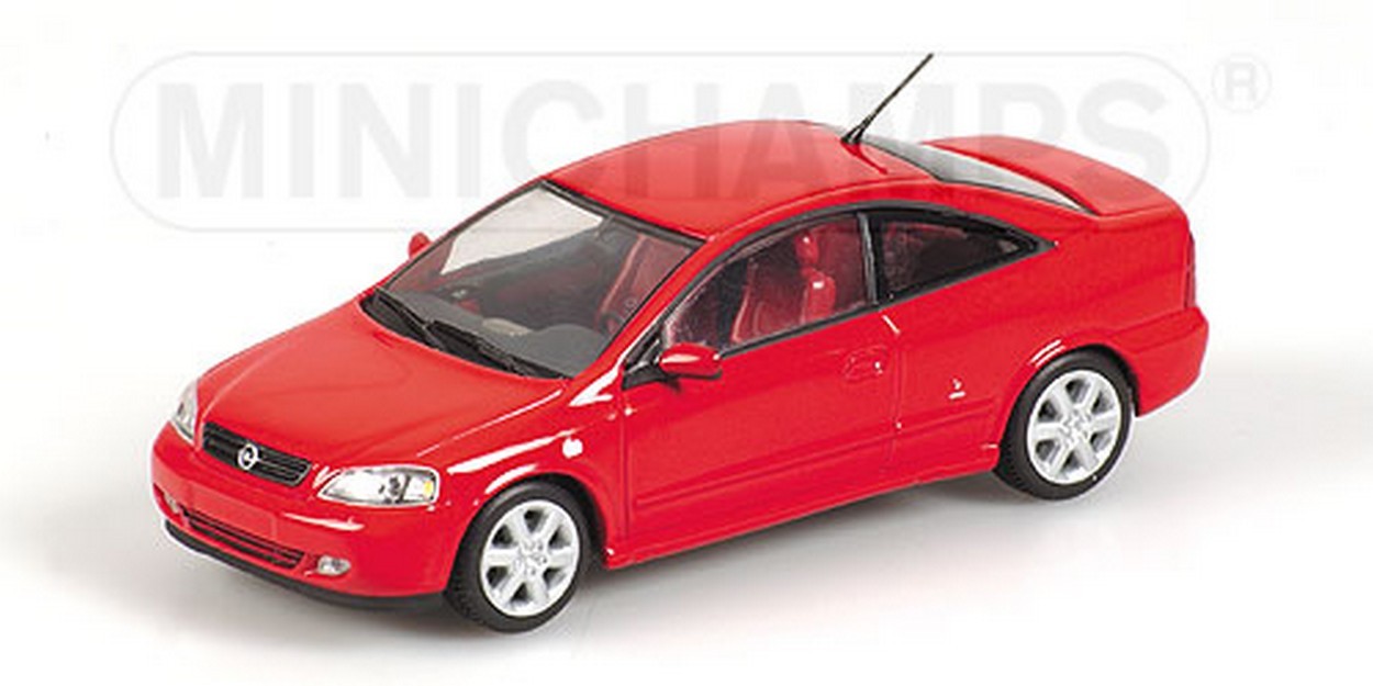 MODELLINO IN SCALA COMPATIBILE CON OPEL COUPE  2000 RED 1:43 MINICHAMPS PM430049125