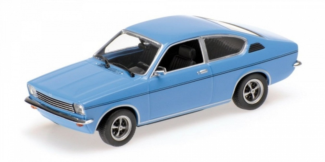 MODELLINO IN SCALA COMPATIBILE CON OPEL KADETT C COUPE  1973 BLUE 1:43 MINICHAMPS PM430045628