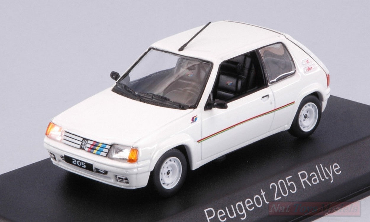 MODELLINO IN SCALA COMPATIBILE CON PEUGEOT 205 RALLYE 1988 WHITE REPROD.1:43 NOREV NV471750