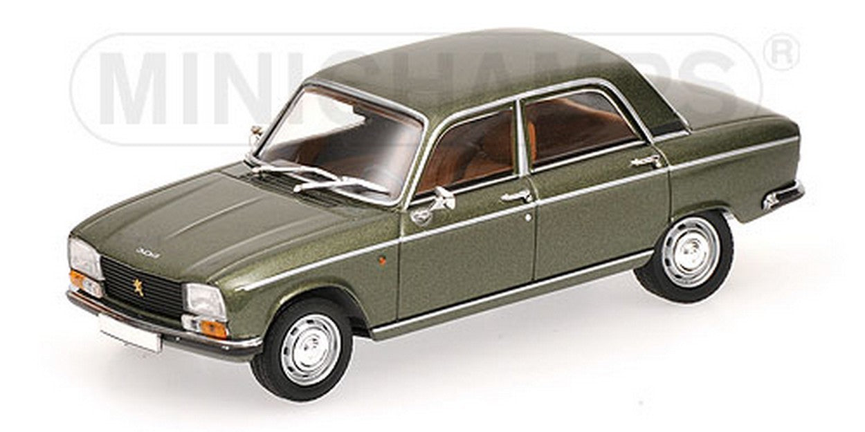 MODELLINO IN SCALA COMPATIBILE CON PEUGEOT 304 1969 GREEN 1:43 MINICHAMPS PM400112760