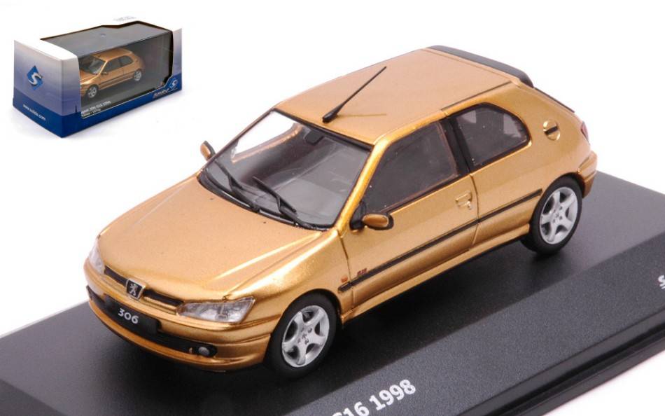 MODELLINO IN SCALA COMPATIBILE CON PEUGEOT 306 S16 1994 GOLD METALLIC 1:43 SOLIDO SL4311402