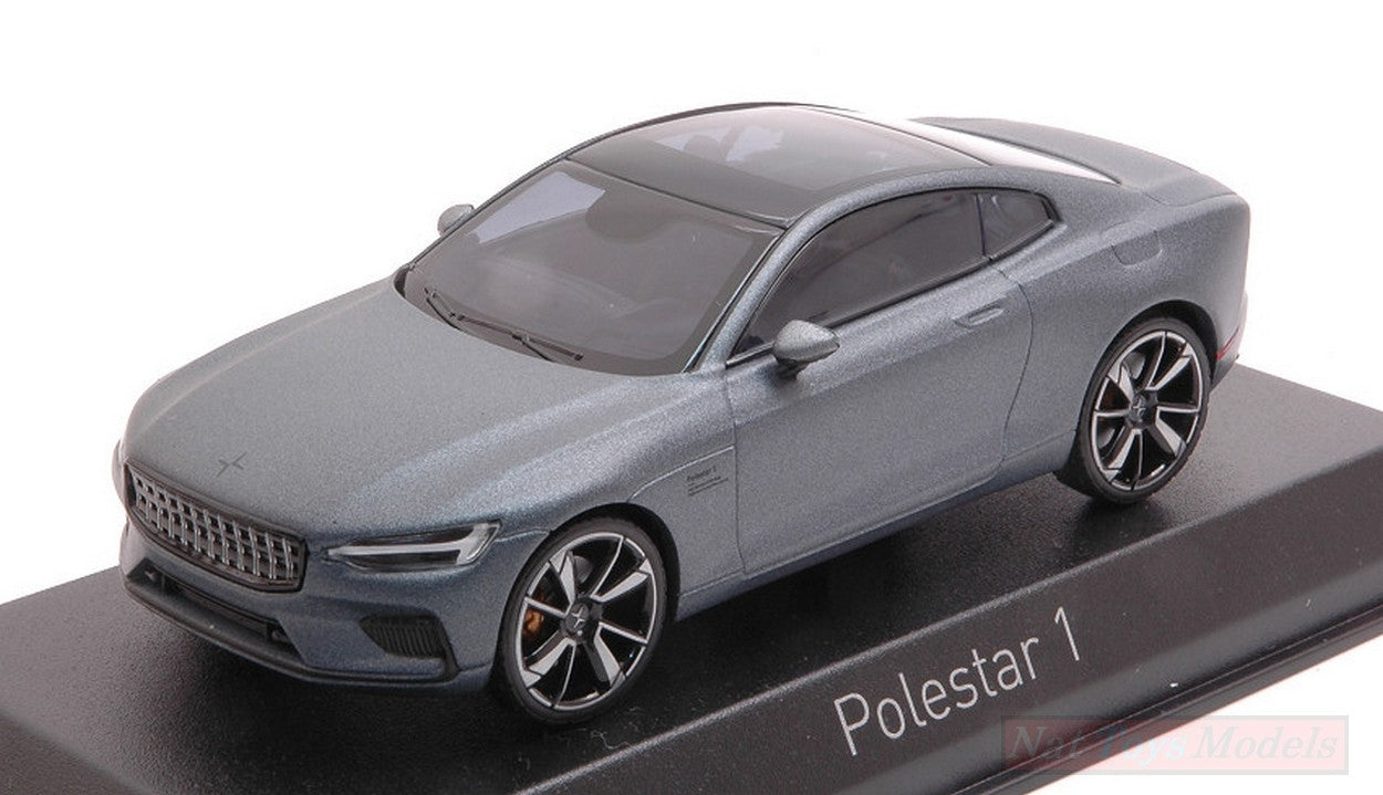 MODELLINO IN SCALA COMPATIBILE CON POLESTAR 1 2020 OSMIUM GREY & BLACK FRAME 1:43 NOREV NV871005