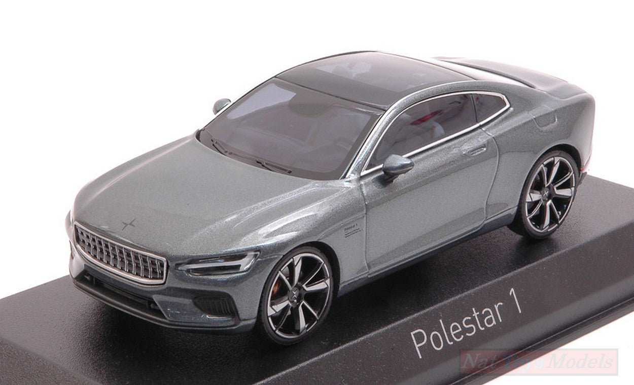MODELLINO IN SCALA COMPATIBILE CON POLESTAR 1 2020 OSMIUM GREY & CHROME FRAME 1:43 NOREV NV871000