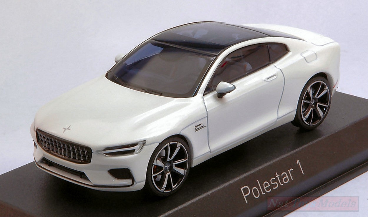 MODELLINO IN SCALA COMPATIBILE CON POLESTAR 1 2020 SNOW WHITE & BLACK FRAME 1:43 NOREV NV871003