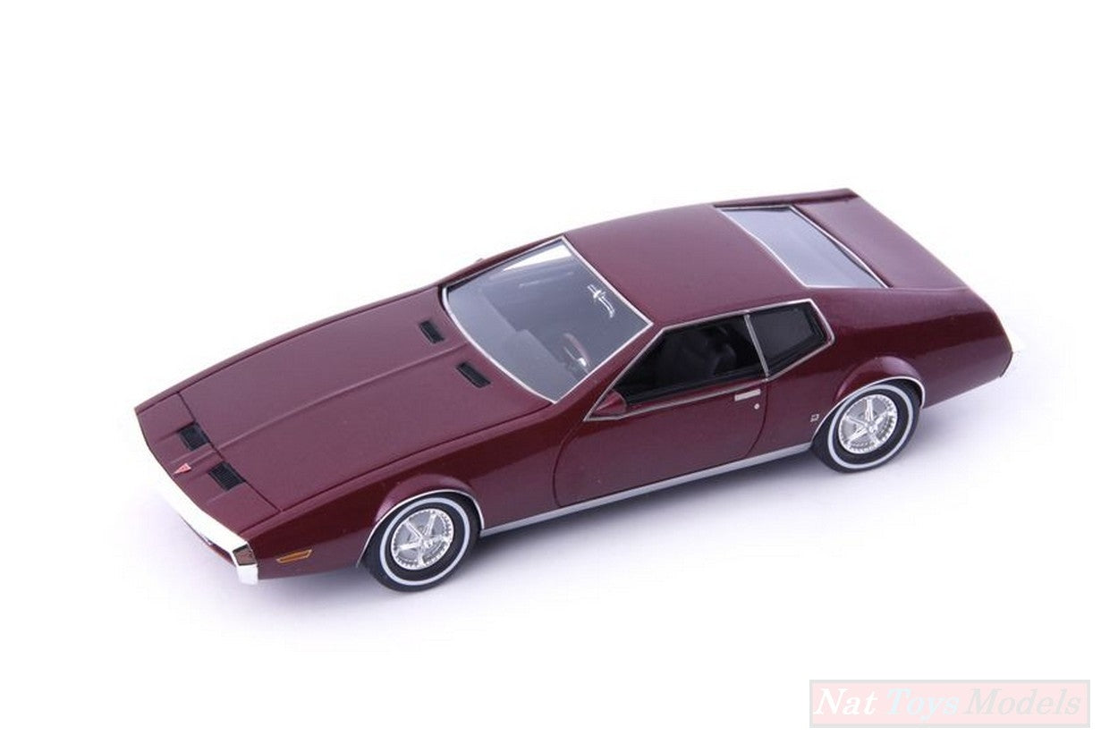 MODELLINO IN SCALA COMPATIBILE CON PONTIAC FARAGO CF 428 1969 DARK RED 1:43 AVENUE43 AVN60050