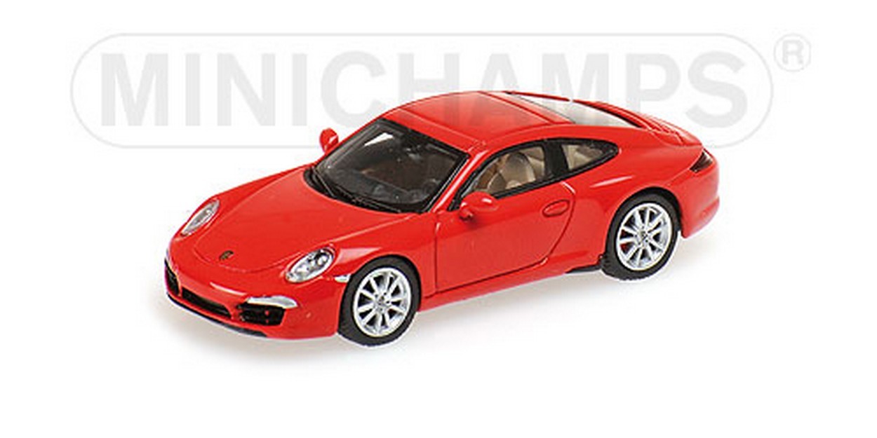 MODELLINO IN SCALA COMPATIBILE CON PORSCHE 911 991 CARRERA S 2011 RED 1:87 MINICHAMPS PM877060220
