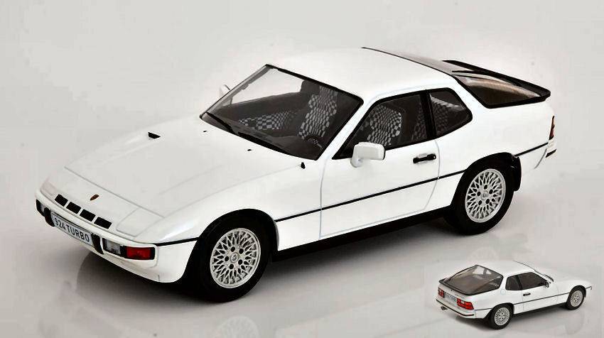 MODELLINO IN SCALA COMPATIBILE CON PORSCHE 924 TURBO WHITE 1:18 MODELCARGROUP MCG18194