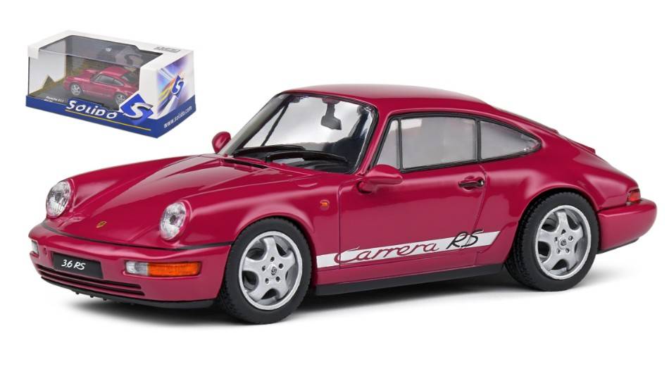 MODELLINO IN SCALA COMPATIBILE CON PORSCHE 964 RS 1992 PURPLE 1:43 SOLIDO SL4312902