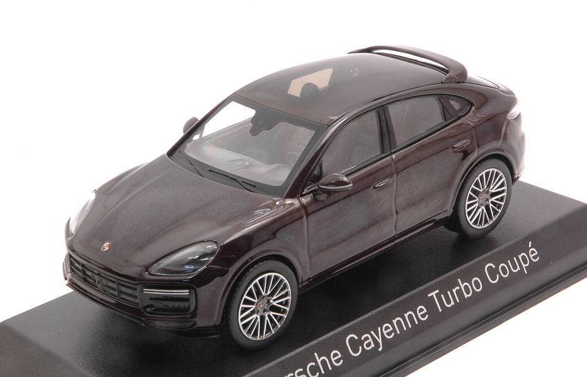 MODELLINO IN SCALA COMPATIBILE CON PORSCHE CAYENNE TURBO COUPE 2019 BROWN METALLIC 1:43 NOREV NV750061