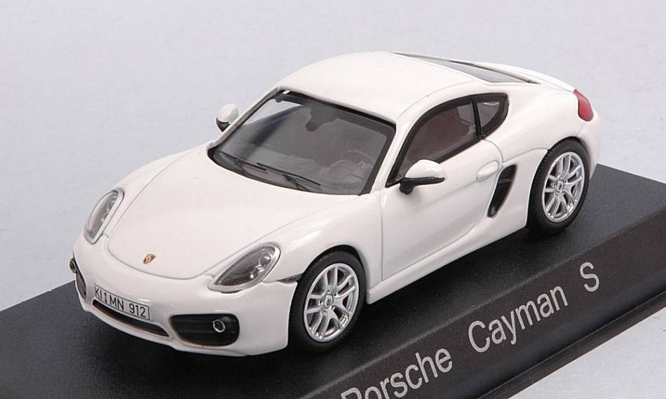 MODELLINO IN SCALA COMPATIBILE CON PORSCHE CAYMAN S 2013 WHITE 1:43 NOREV NV750037