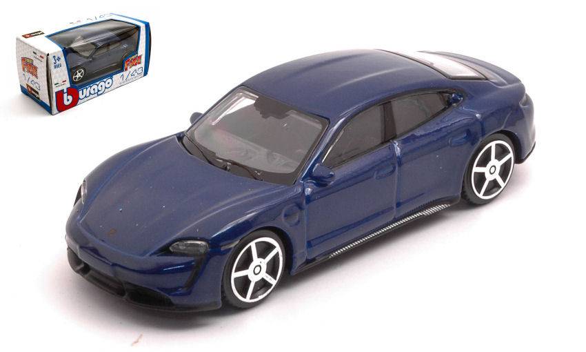 MODELLINO IN SCALA COMPATIBILE CON PORSCHE TAYCAN 2018 BLUE 1:43 BURAGO BU30433B