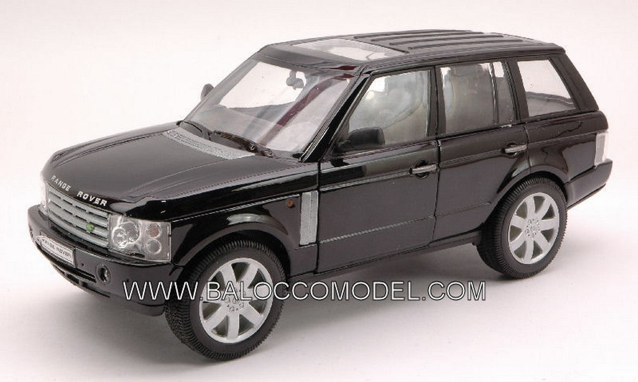 MODELLINO IN SCALA COMPATIBILE CON RANGE ROVER 2003 BLACK 1:24 WELLY WE2415BK