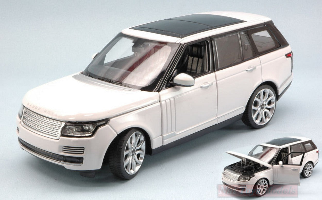 MODELLINO IN SCALA COMPATIBILE CON RANGE ROVER IV SERIE 2012 WHITE 1:24 RASTAR RAT56300W