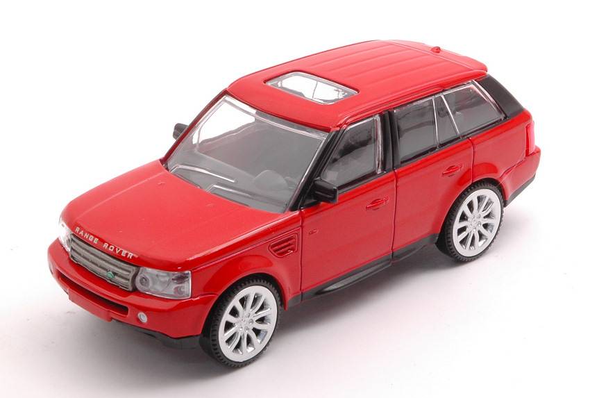 MODELLINO IN SCALA COMPATIBILE CON RANGE ROVER SPORT RED 1:43 RASTAR RAT36600R