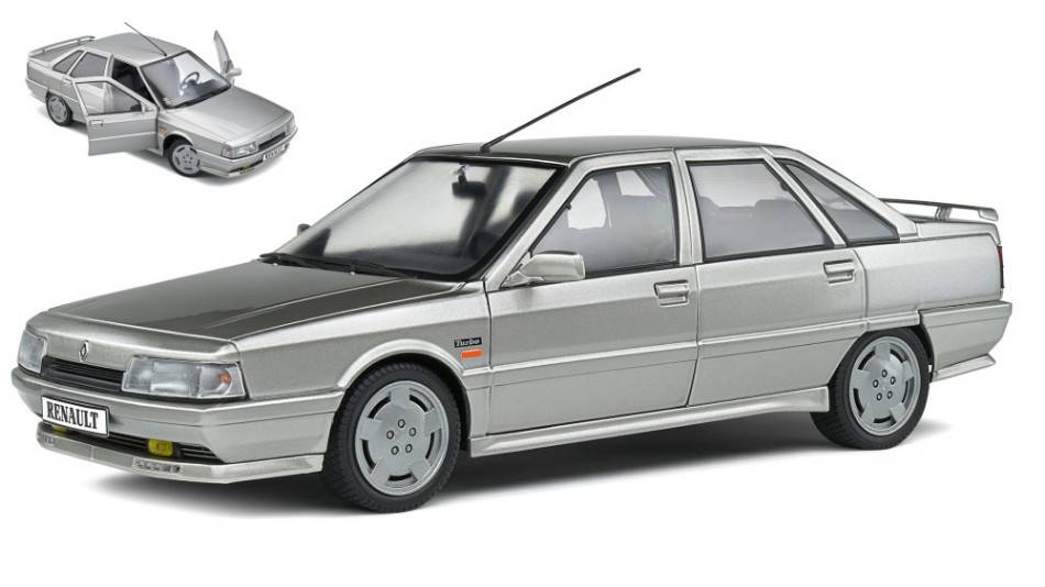 MODELLINO IN SCALA COMPATIBILE CON RENAULT 21 Mk.1 TURBO 1988 GREY 1:18 SOLIDO SL1807702