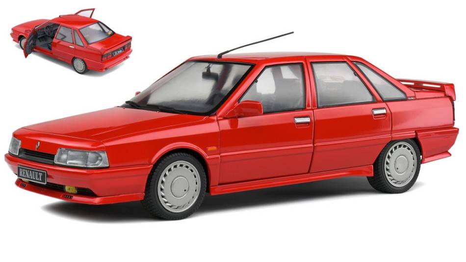 MODELLINO IN SCALA COMPATIBILE CON RENAULT 21 Mk.1 TURBO 1988 RED 1:18 SOLIDO SL1807701
