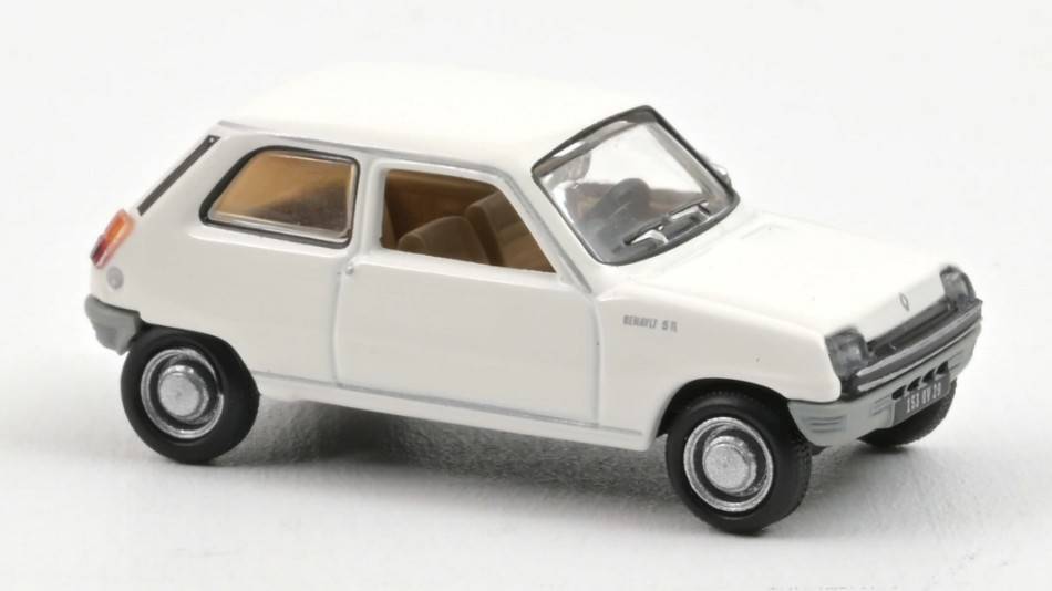 MODELLINO IN SCALA COMPATIBILE CON RENAULT 5 1972 WHITE 1:87 NOREV NV510527