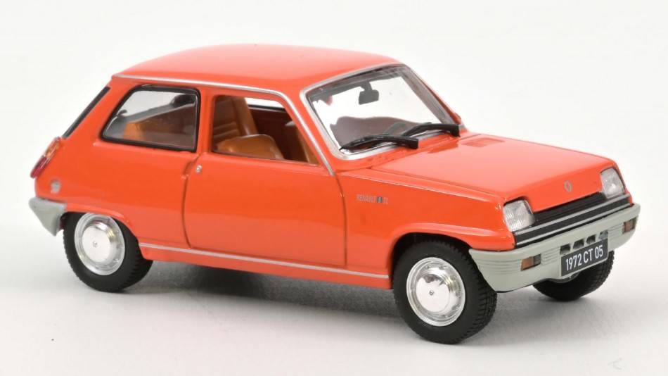 MODELLINO IN SCALA COMPATIBILE CON RENAULT 5 TL 1972 ORANGE 1:43 NOREV NV510530