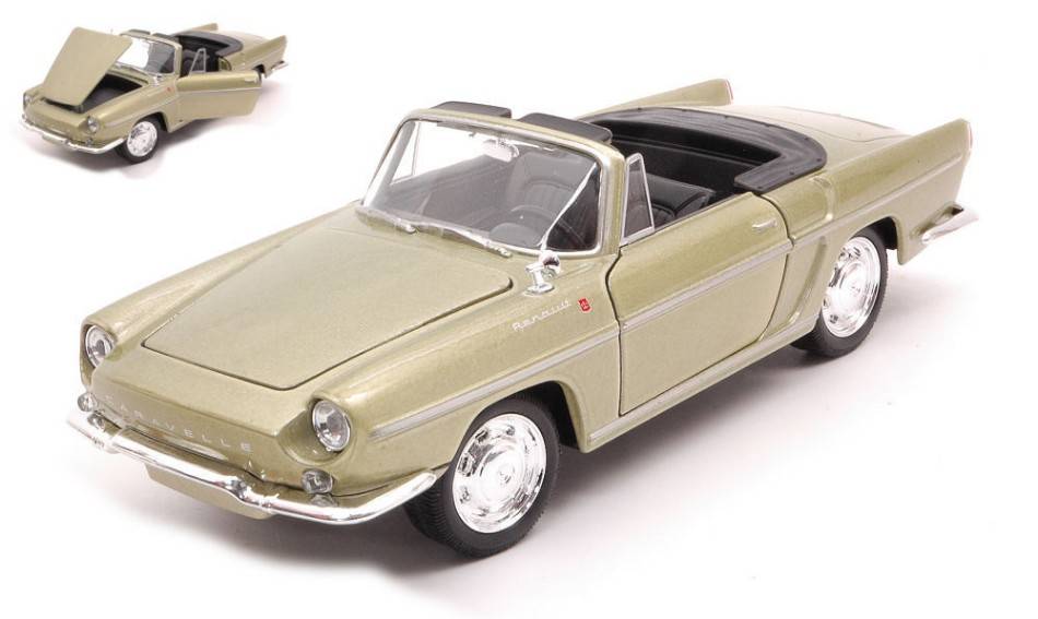 MODELLINO IN SCALA COMPATIBILE CON RENAULT CARAVELLE METALLIC LIGHT GREEN 1:24 WELLY WE24068GR