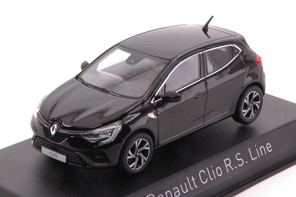 MODELLINO IN SCALA COMPATIBILE CON RENAULT CLIO R.S LINE 2019 BLACK 1:43 NOREV NV517584