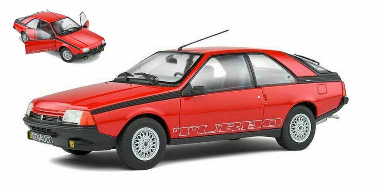 MODELLINO IN SCALA COMPATIBILE CON RENAULT FUEGO TURBO 1980 RED 1:18 SOLIDO SL1806401