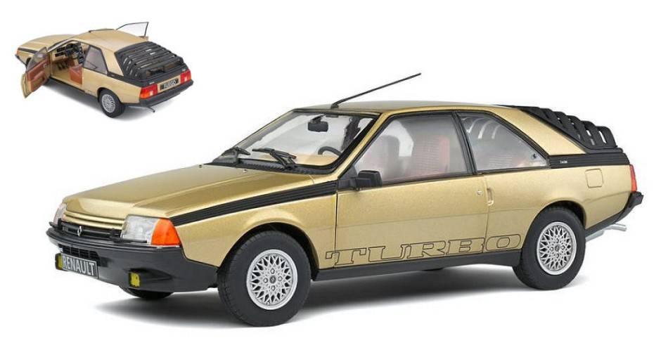 MODELLINO IN SCALA COMPATIBILE CON RENAULT FUEGO TURBO 1980 SEPIA 1:18 SOLIDO SL1806403