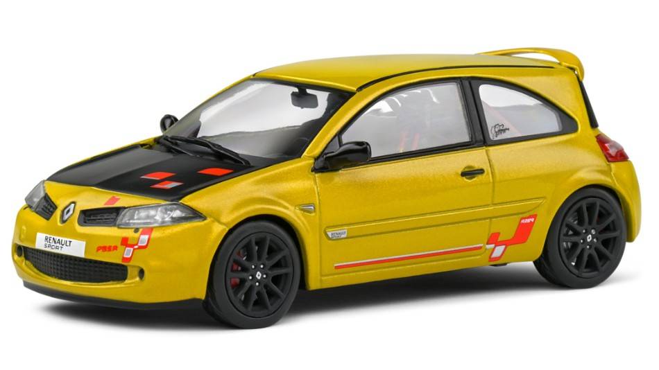 MODELLINO IN SCALA COMPATIBILE CON RENAULT MEGANE R26-R 2008 SIRIUS YELLOW 1:43 SOLIDO SL4310204