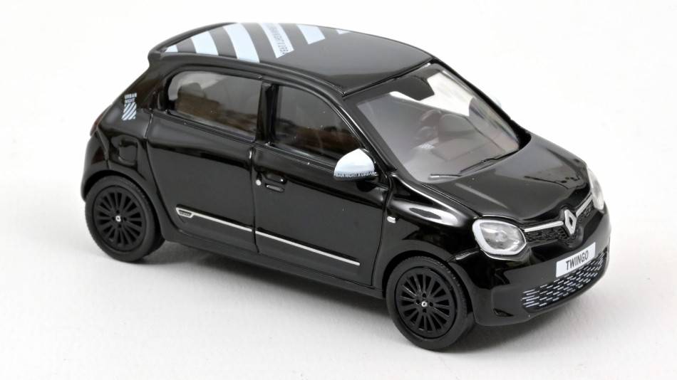 MODELLINO IN SCALA COMPATIBILE CON RENAULT TWINGO "URBAN NIGHT" 2021 BLACK 1:43 NOREV NV517421