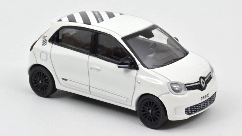 MODELLINO IN SCALA COMPATIBILE CON RENAULT TWINGO "URBAN NIGHT" 2021 WHITE 1:43 NOREV NV517422