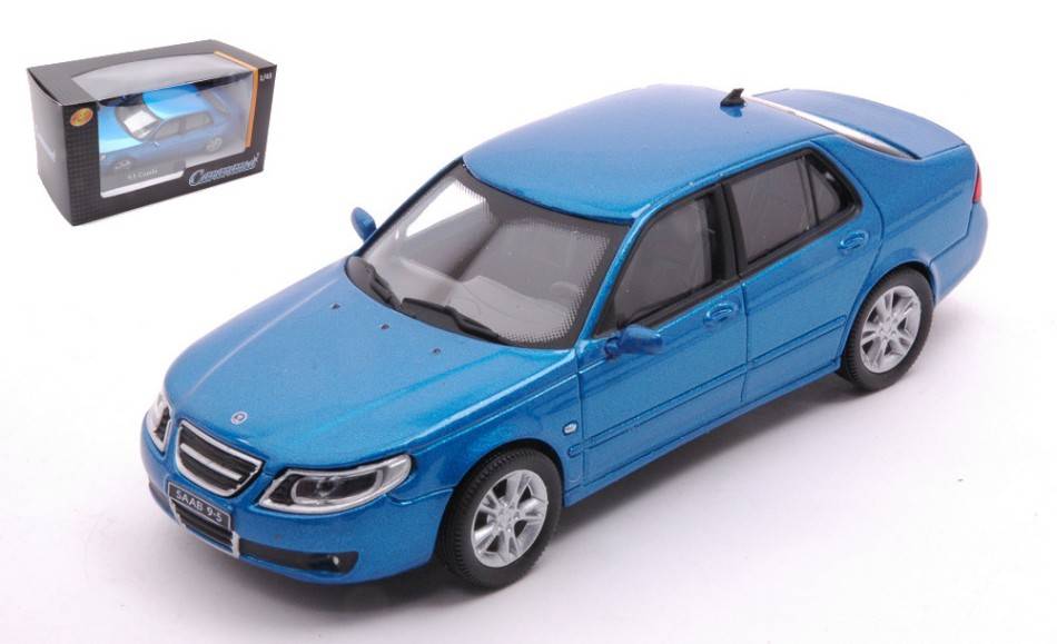 MODELLINO IN SCALA COMPATIBILE CON SAAB 9.5 AERO METALLIC BLUE 1:43 CARARAMA CA4-46550