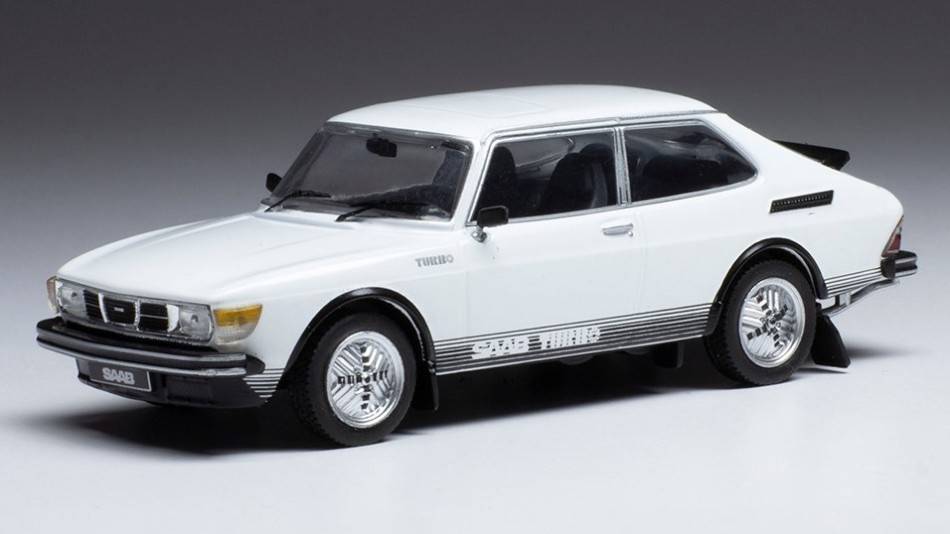 MODELLINO IN SCALA COMPATIBILE CON SAAB 99 TURBO COMBI COUPE 1977 WHITE 1:43 IXO MODEL CLC460