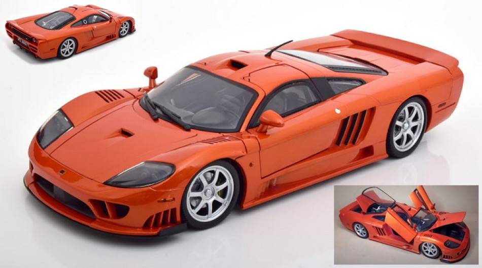 MODELLINO IN SCALA COMPATIBILE CON SALLEN S7 TWIN TURBO ORANGE 1:12 MOTORMAX MTM73005OR