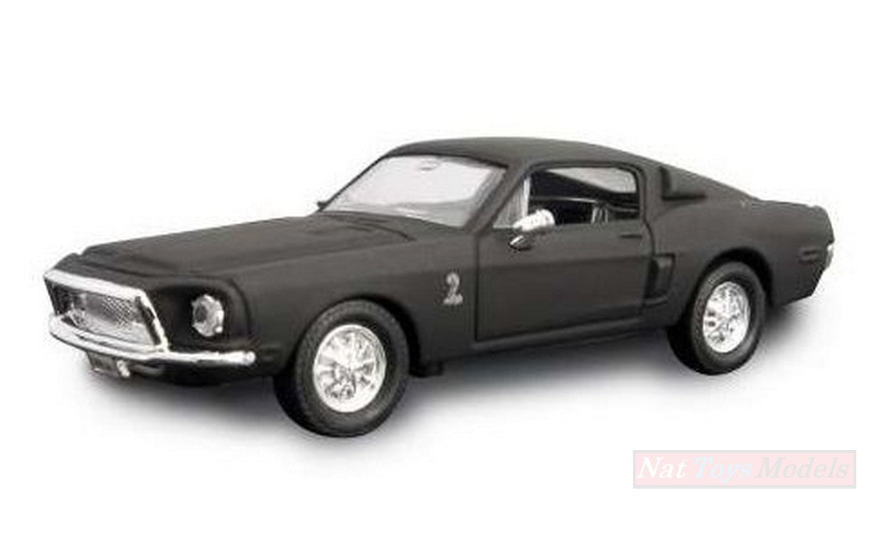 MODELLINO IN SCALA COMPATIBILE CON SHELBY GT-500KR 1968 MATT BLACK 1:43 LUCKY DIE CAST LDC94214MBK