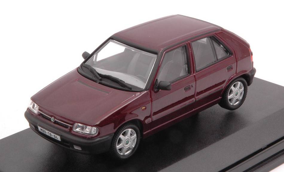 MODELLINO IN SCALA COMPATIBILE CON SKODA FELICIA 1994 AMARANT 1:43 ABREX ABS709BP