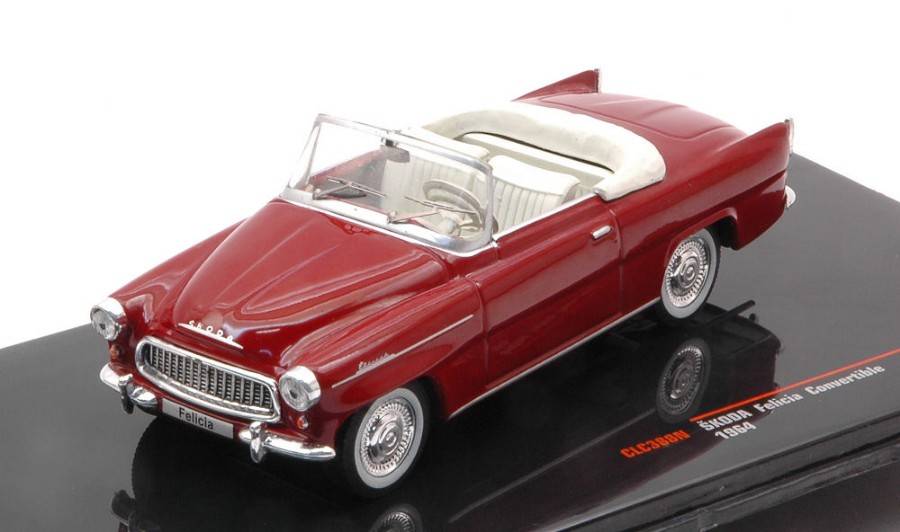 MODELLINO IN SCALA COMPATIBILE CON SKODA FELICIA ROADMASTER 1959 RED 1:43 IXO MODEL CLC388N